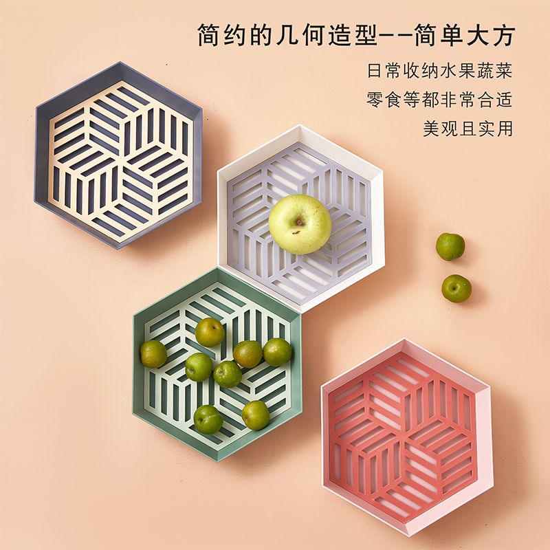 果盘/水果托盘/金属花瓶装饰摆件/三层甜品架/玻璃盘白底实物图