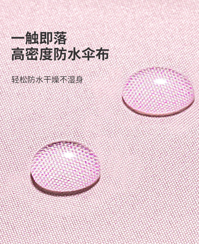 107cm五折手动烟灰蓝雨伞学生遮阳防风少女心黑胶防晒全自动折叠加固女晴雨两用详情8