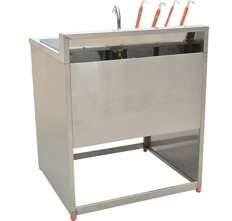 Vertical four-compartment noodle cooker with soup pool FY-4HX.R-2 gas noodle cooker for commercial spicy hot pot skewers detail image 7