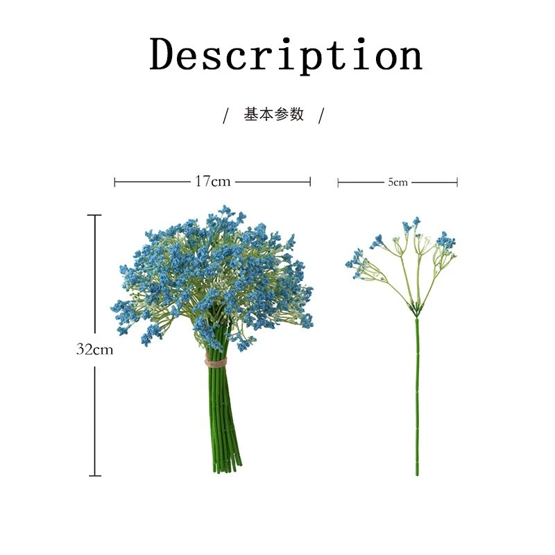 Starry Sky Notes, artificial flowers, night-blooming jasmine, home decoration, wedding bouquets, materials, photography props, handicrafts detail image 2