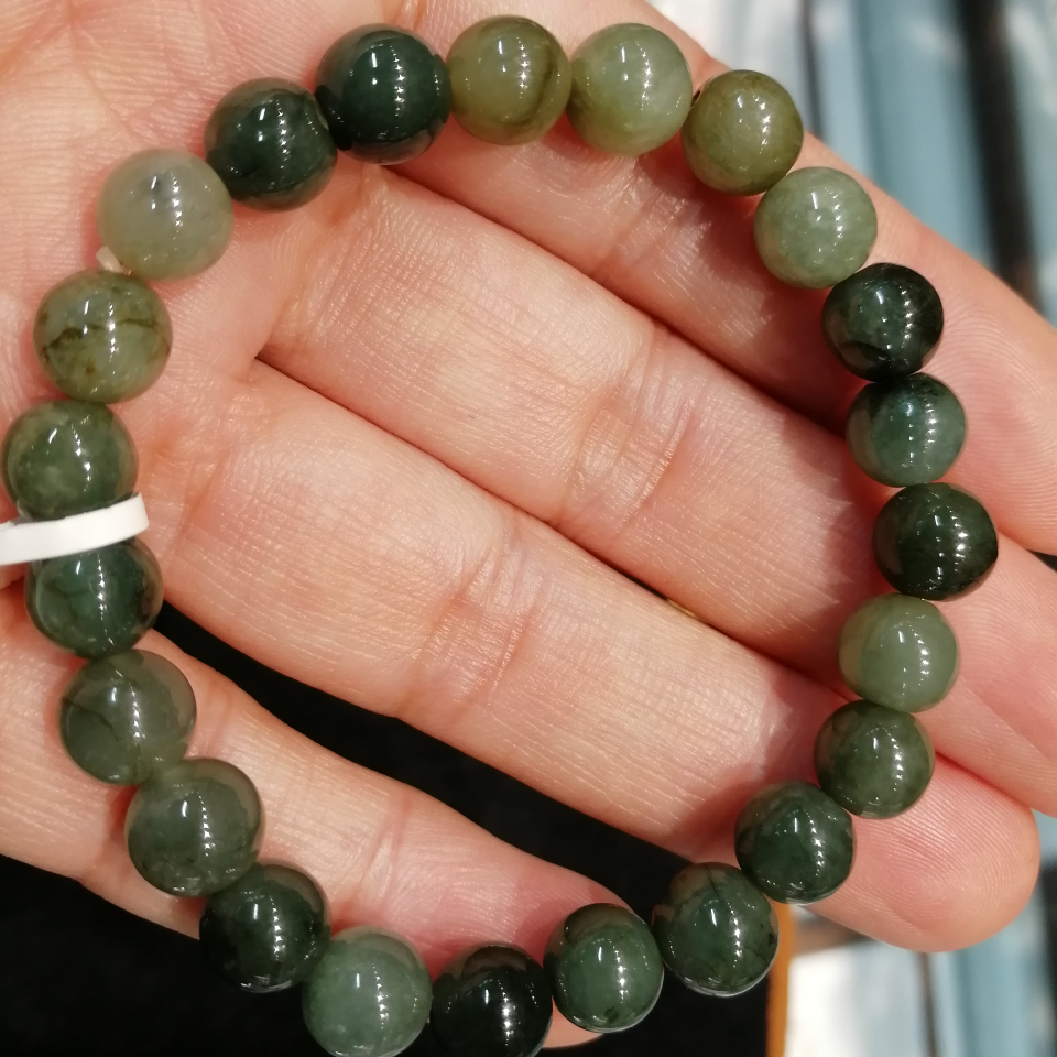 宝磊玉器缅甸玉天然翡翠A货珠宝玉石圆珠串珠手链