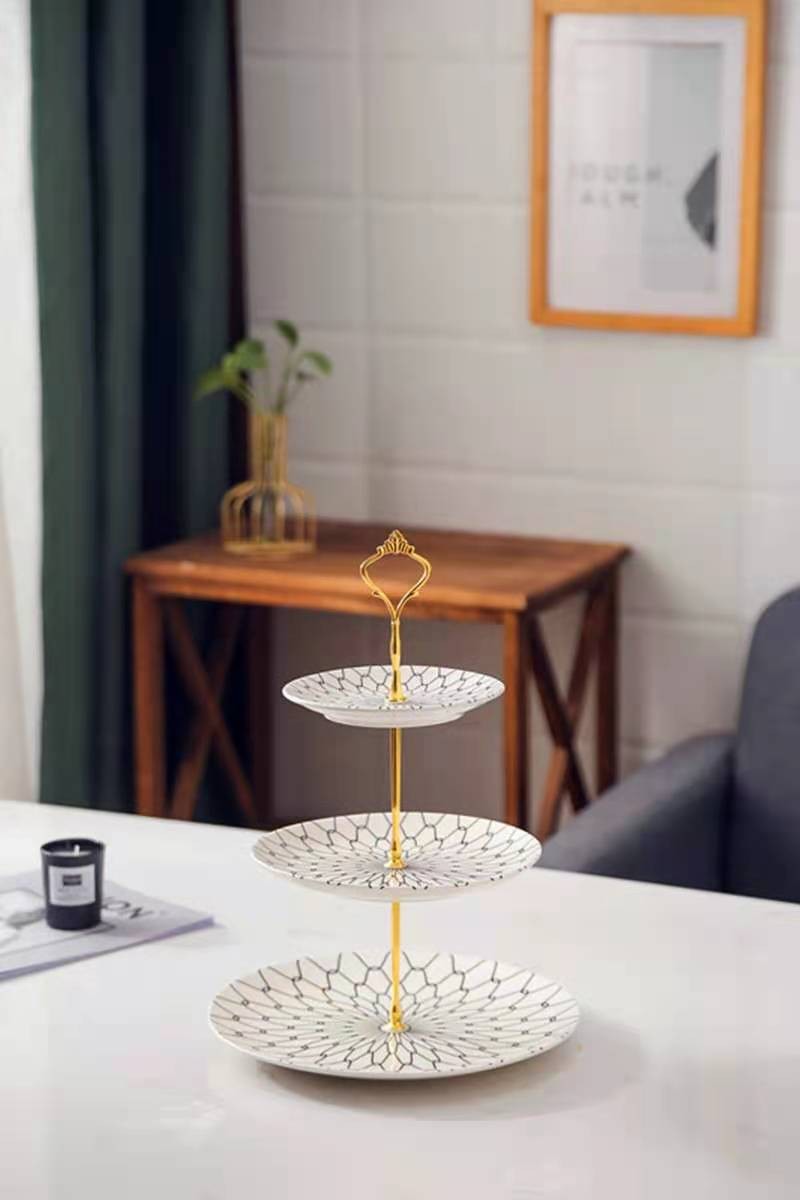多层水果盘欧式客厅家用双层三层糖果零食收纳盘子茶几甜品点心架详情图11