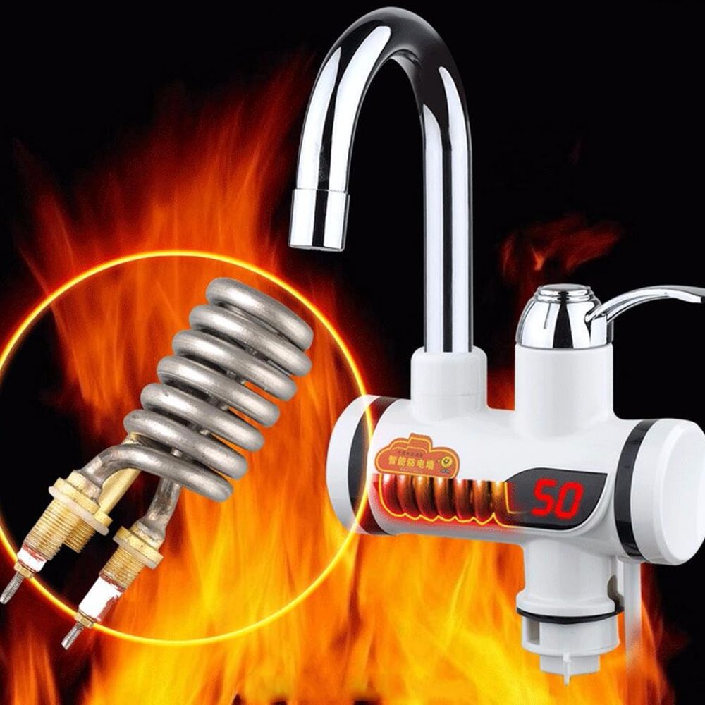 Electric hot water faucet, instant heating type kitchen water heater, quick kitchen tap water electric water heater for household use Application Scenario