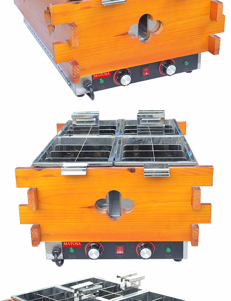 Four-tank electric hot pot FY-204 commercial 32-compartment spicy hot pot machine, skewer and octopus ball machine detail image 5