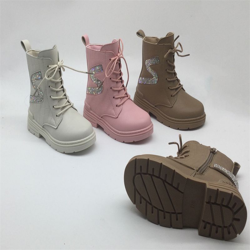 女童马丁靴2021秋季新款韩版女孩皮靴防滑时尚中大童高筒儿童靴子a36