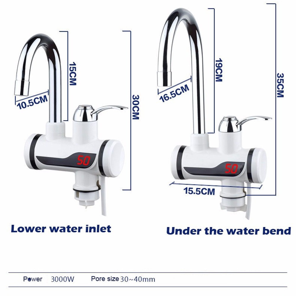 Electric hot water faucet, instant heating type kitchen water heater, quick kitchen tap water electric water heater for household use detail image 10