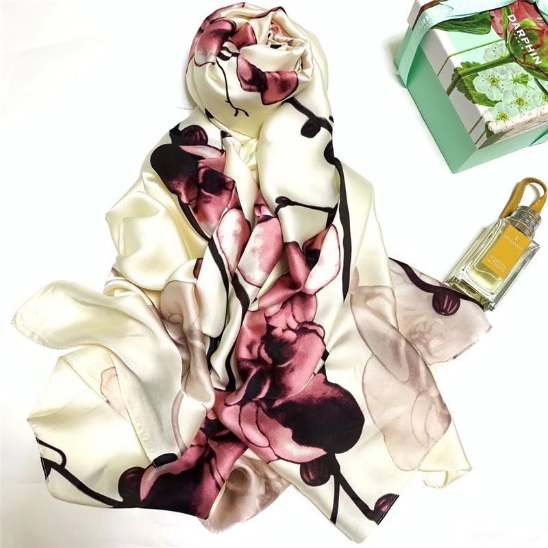 Boutique Jialai Spectrum Official Website Authentic Scarf Fashion Smooth Comfortable Health Care Relief Cervical Pain Improve Circulation Silk Scarf 39