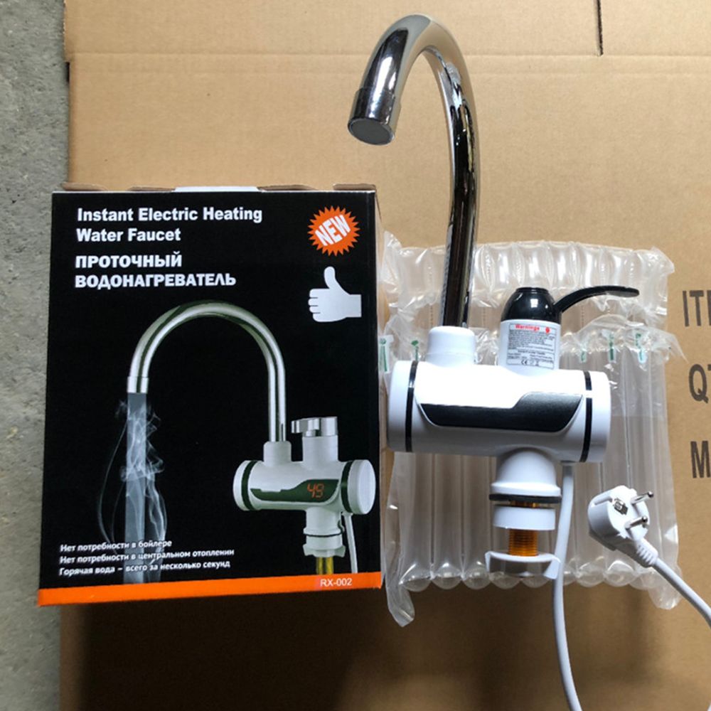 110V electric hot water faucet, quick heating, instant heating, kitchen water heater, household shower Item Picture