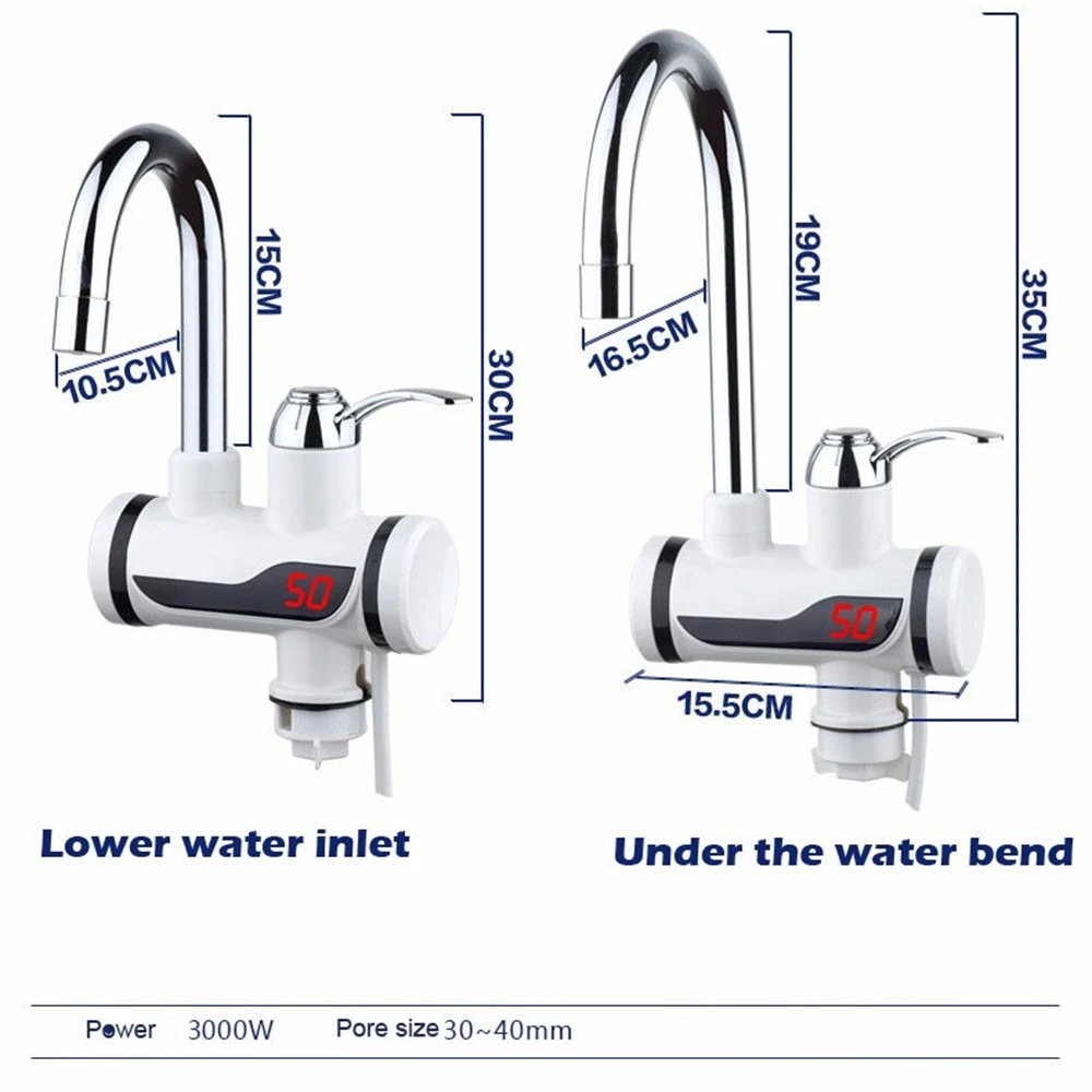 Electric water faucet, instant heating, quick heating through tap water, kitchen treasure, instant heating, household electric water heater detail image 12