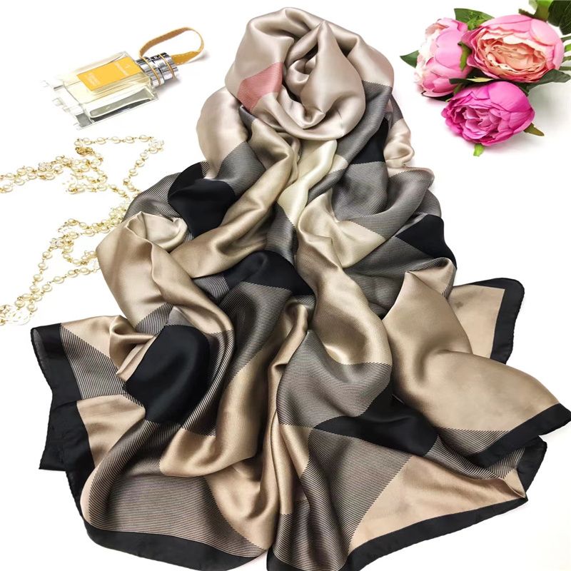 Boutique Jialai Spectrum Official Website Authentic Scarf Fashion Silky Comfortable Health Care Relief Cervical Pain Improve Circulation Silk Scarf 42