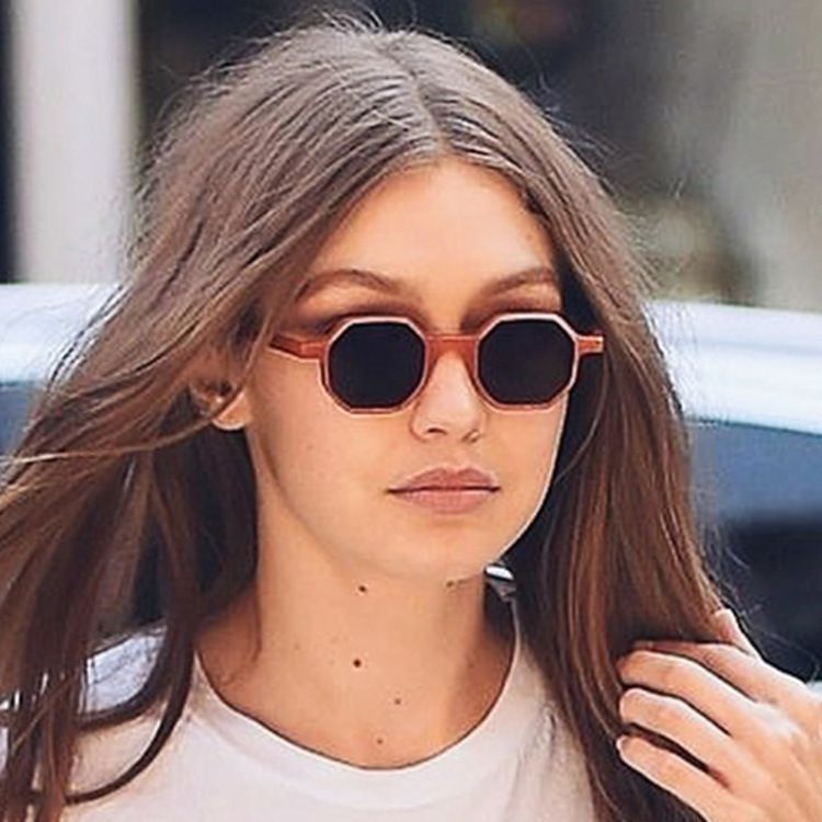 欧美新款太阳眼镜时尚街拍墨镜金属铰链多边形眼镜跨境潮流太阳镜