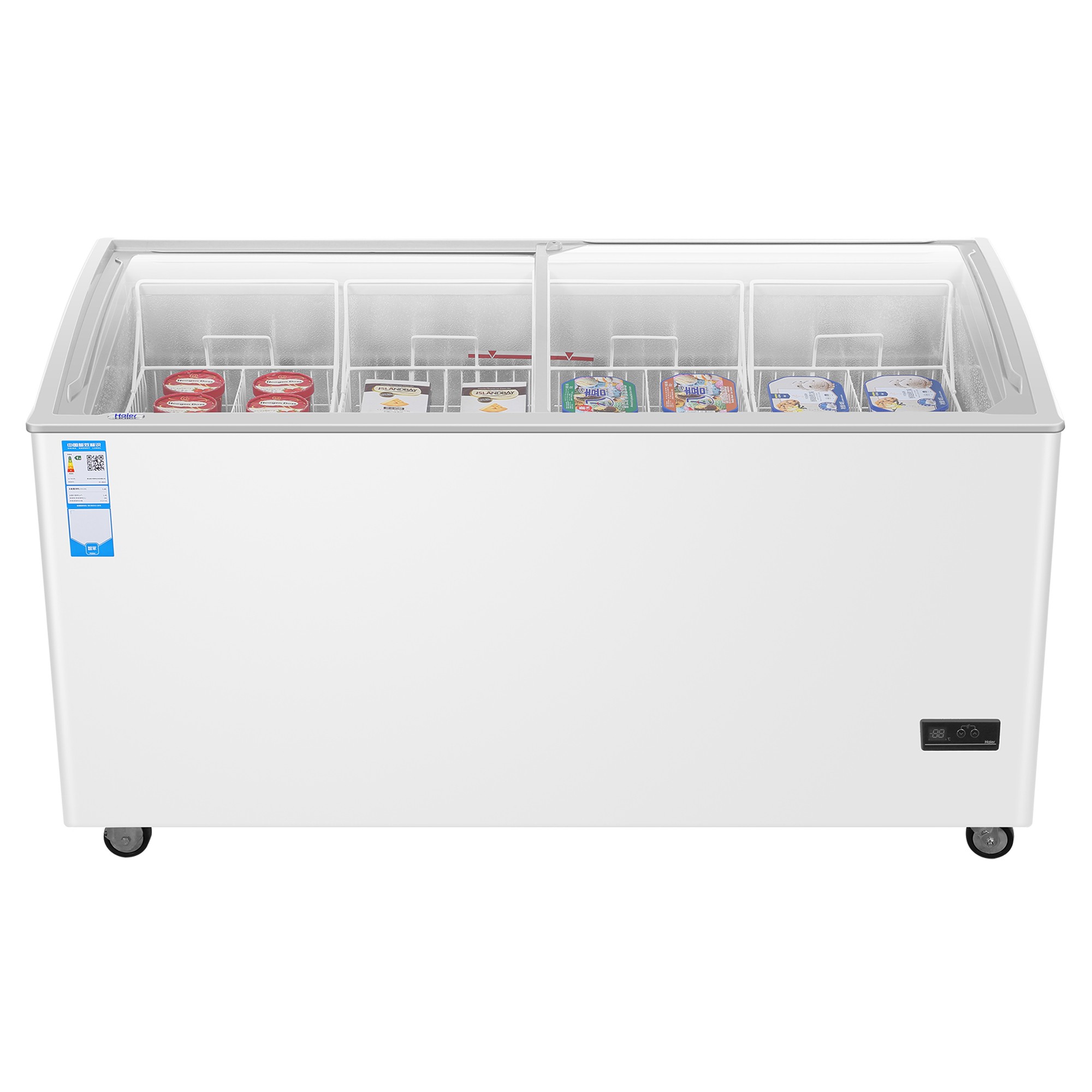 Haier 海尔 SD-518HE商流 卧式展示柜 玻璃展示柜 玻璃门冰柜冷柜详情4