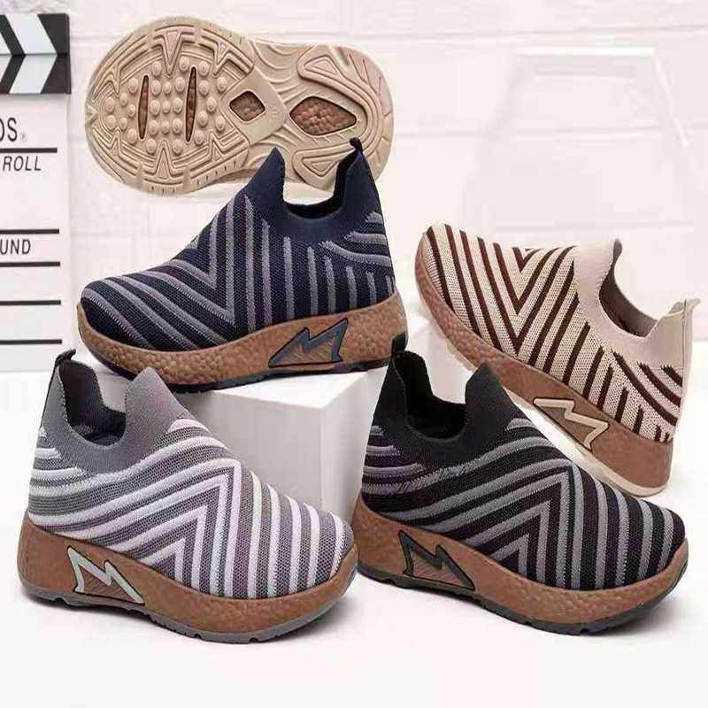 Flying Woven Breathable Lace-Up Casual Shoes Breathable With Holes Woven Surface Durable Comfortable Sports Shoes Men's Shoes Cushioned Sports O10