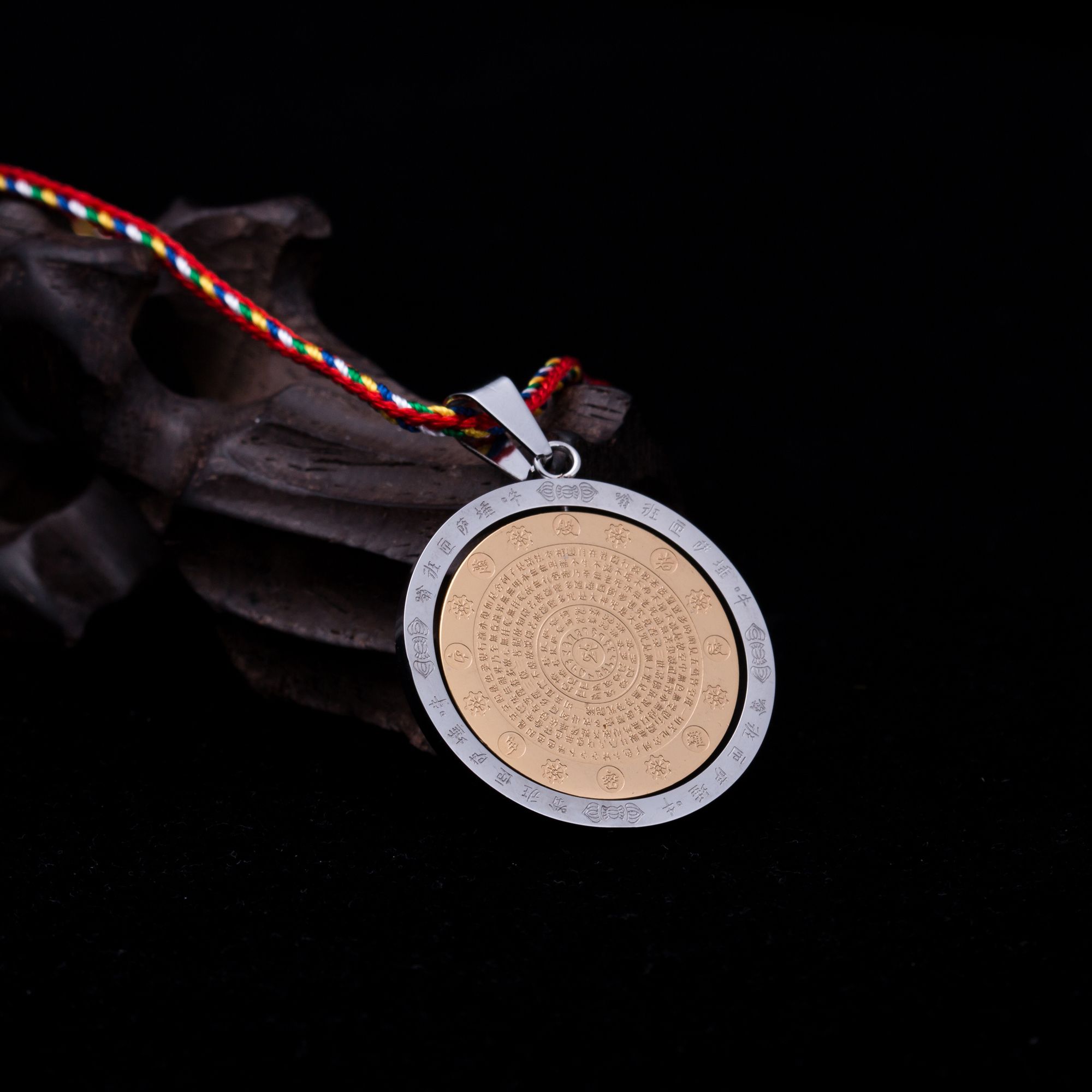 钛钢心经 佛饰吊坠 龙成吉祥0029