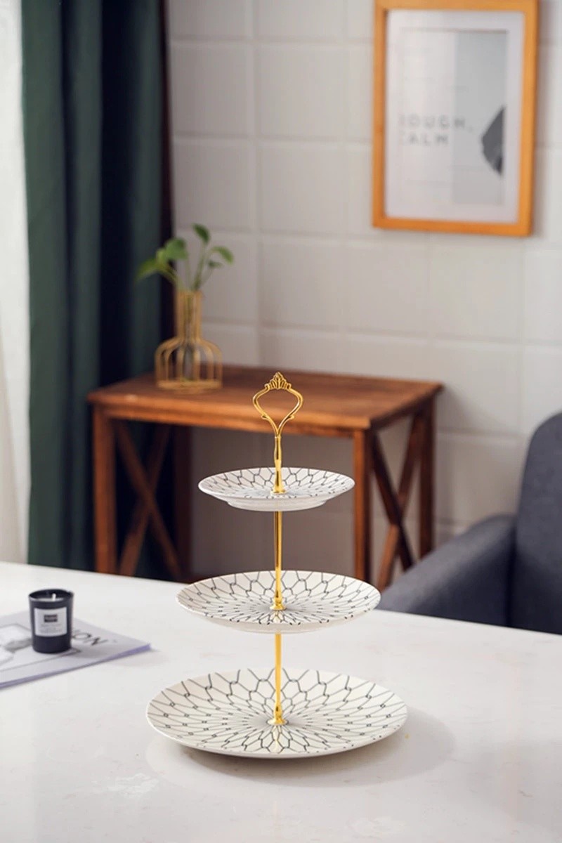 多层水果盘欧式客厅家用双层三层糖果零食收纳盘子茶几甜品点心架详情图15