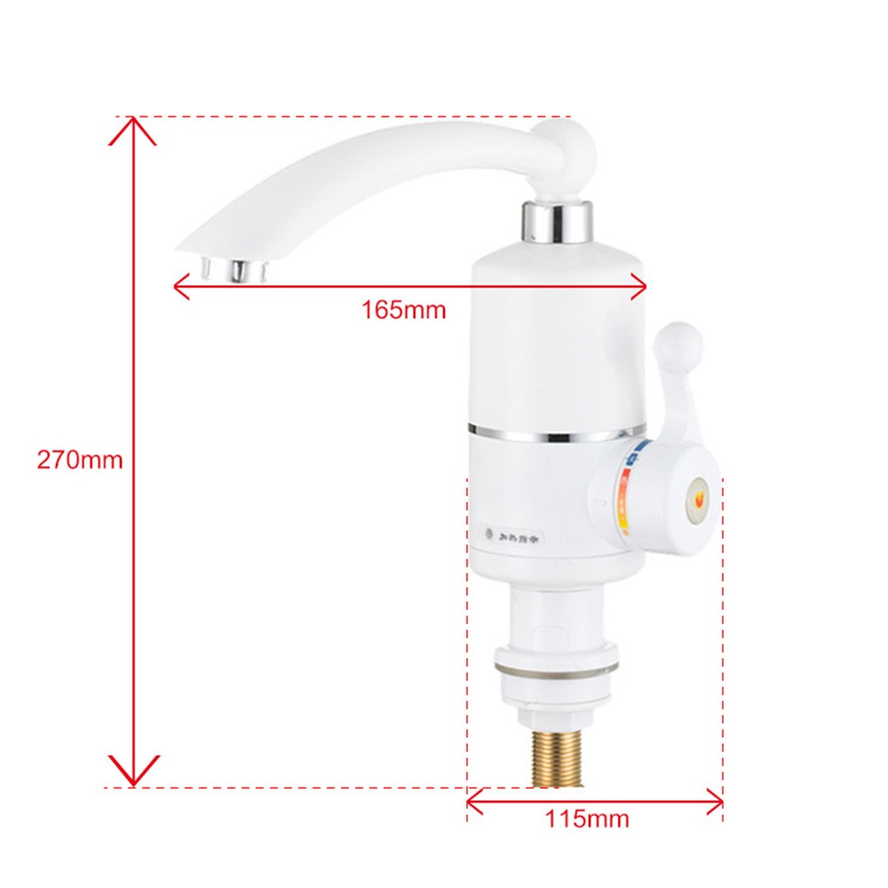 The electric hot water faucet is a quick-heating type for both hot and cold showers. It heats water quickly and is a small kitchen water heater in the bathroom detail image 17