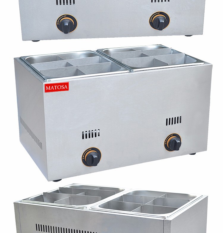 Gas dual-cylinder FY-12.R commercial 12-compartment oden, spicy hot pot machine, skewer and octopus ball machine detail image 5