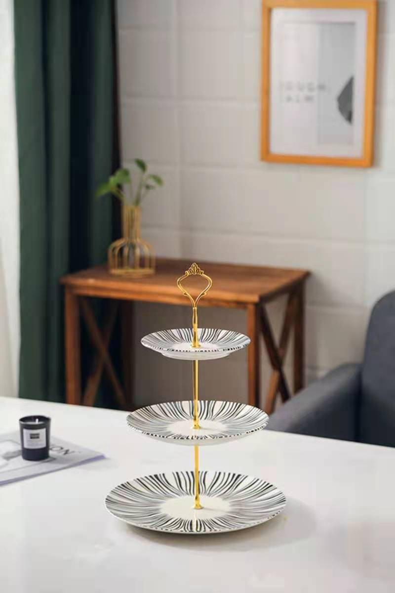 多层水果盘欧式客厅家用双层三层糖果零食收纳盘子茶几甜品点心架详情图20