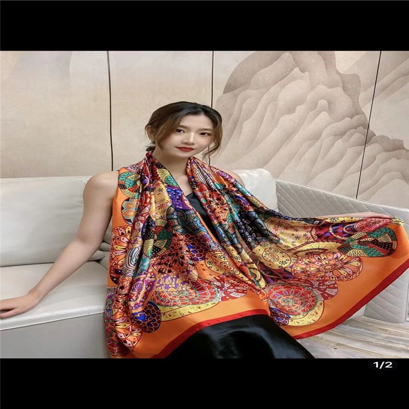 精品中厚款意式优雅纯羊毛夏季空调房披肩旅游大披肩35355产品图