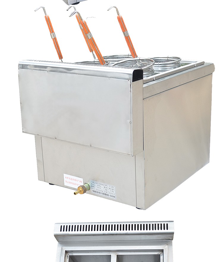 Commercial desktop gas four-compartment noodle cooking machine FY-4M.R, gas soup noodle stove, spicy hot pot machine, snack equipment detail image 7