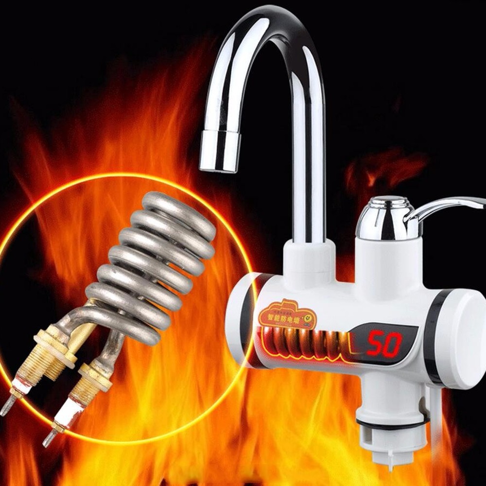 Electric hot water faucet, instant heating type kitchen water heater, quick kitchen tap water electric water heater for household use detail image 7