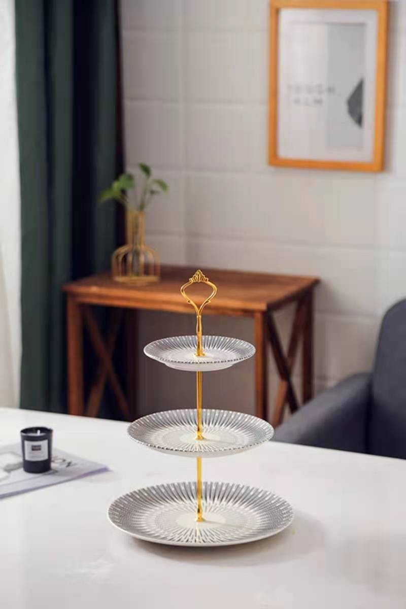 多层水果盘欧式客厅家用双层三层糖果零食收纳盘子茶几甜品点心架详情图16