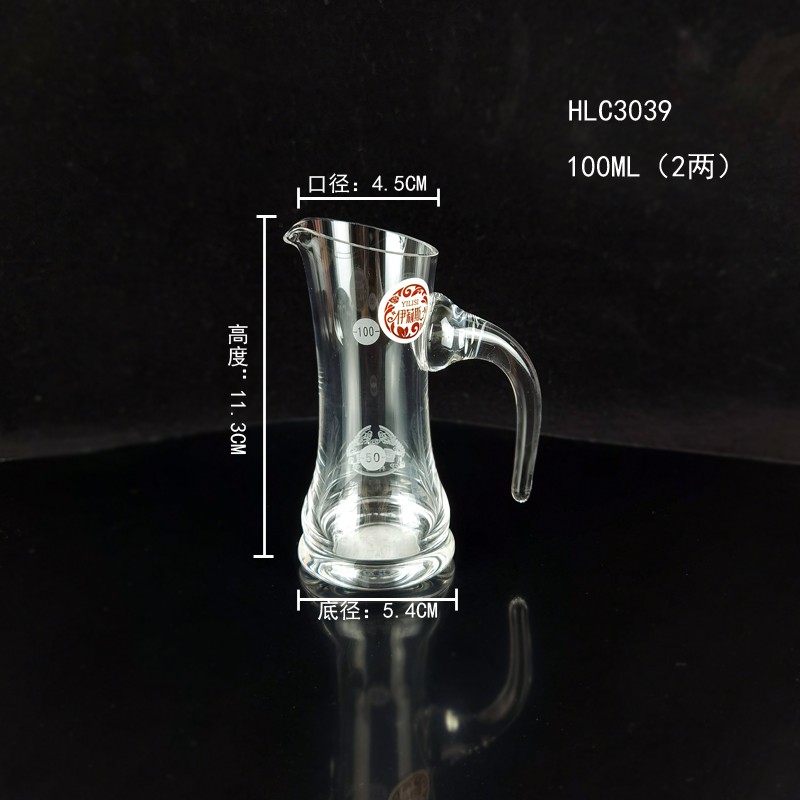 雅致分酒器家用饭店用白酒分酒器300ML量酒器小号玻璃洋酒红酒分酒壶详情6