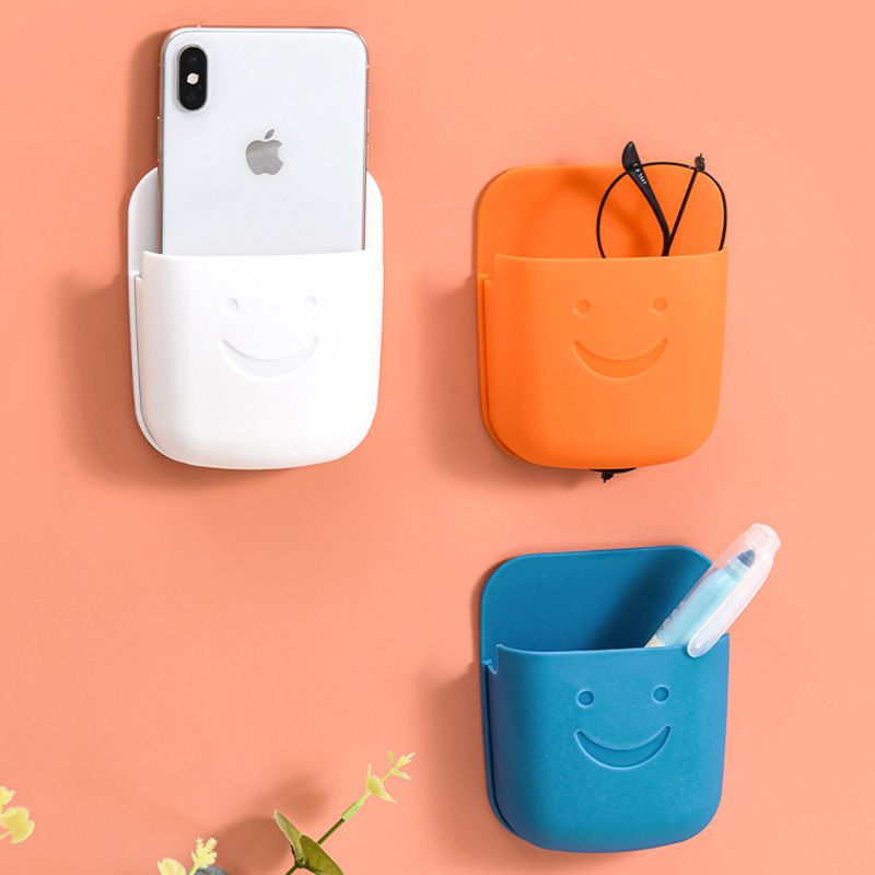 Mobile phone charging rack, remote control storage box, bedside storage, wall-mounted desktop, multi-functional miscellaneous table full figure