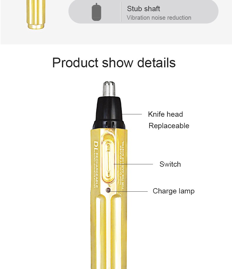 DALING Electric Nasal Hair Trimmer DALING-7001 Men's Nasal Hair Cleaning and Shaving Device, rechargeable nasal hair trimmer, wholesale for export detail image 10