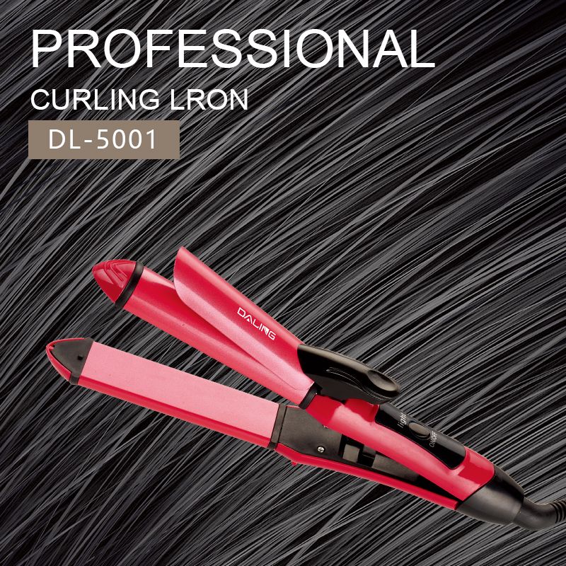 DALING Curling Iron, Straight Hair Straightening Plate, Women's DALING-5001, dual-purpose for straight and curly hair, egg curls, large curls, water wave ripples, lazy ceramic hair care, wholesale for export