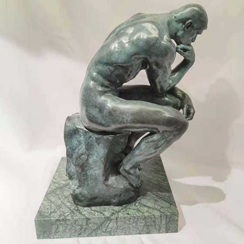 Pure Copper Carving Thinker Office Home Living Room Indoor Copper Decoration Soft Decoration Modern Gifts Gifts details Picture