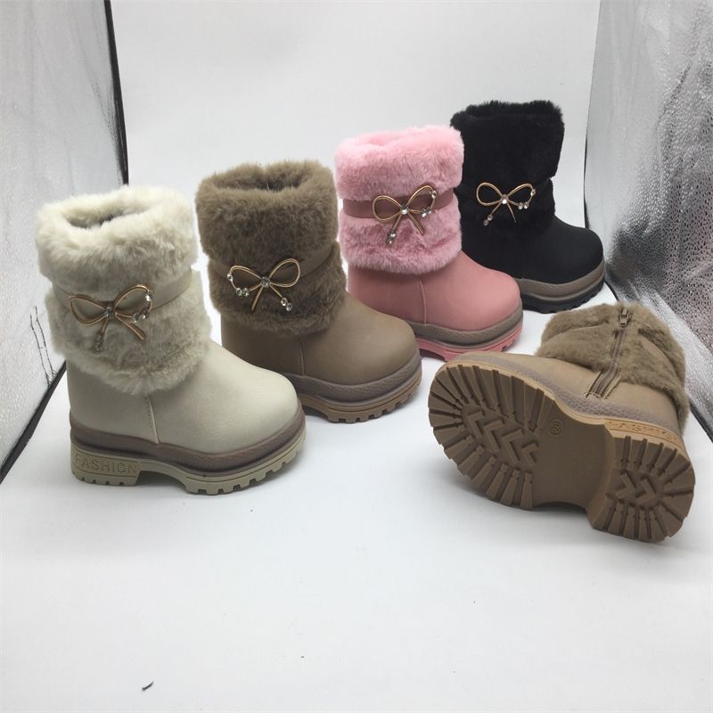 童靴女童皮鞋儿童单靴软底中大童雪地靴春秋英伦风皮面儿童马丁靴a54