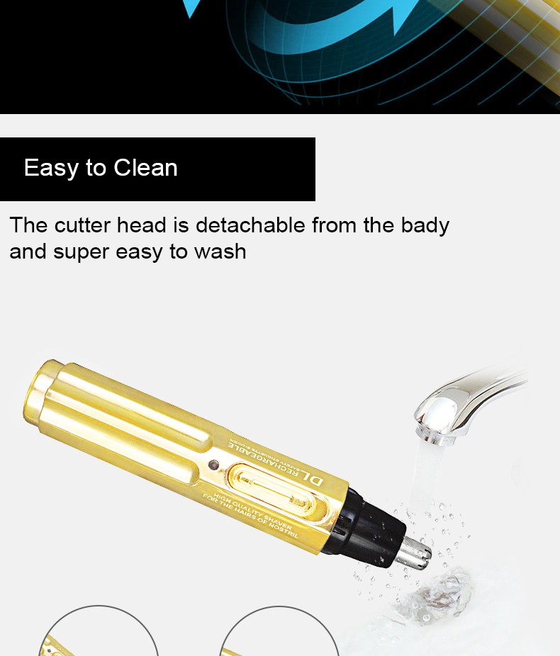 DALING Electric Nasal Hair Trimmer DALING-7001 Men's Nasal Hair Cleaning and Shaving Device, rechargeable nasal hair trimmer, wholesale for export detail image 6