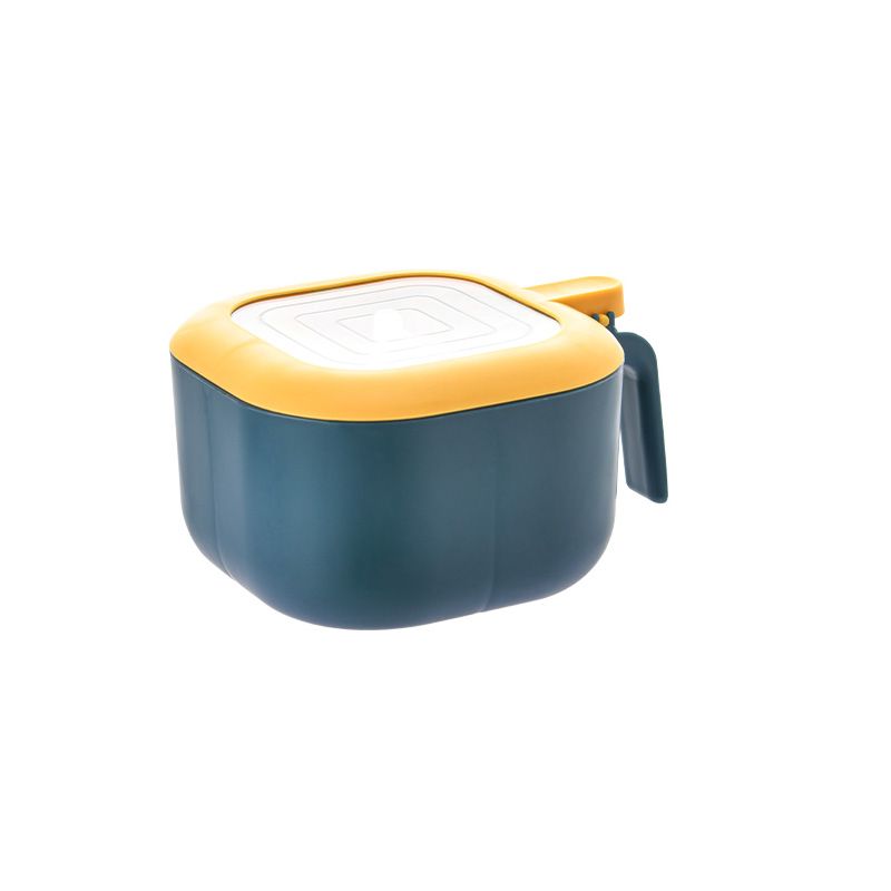 Four-compartment integrated seasoning box, kitchen PP storage box, monosodium glutamate, household seasonings, salt jar, sugar seasoning jar Item Picture