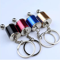 Install metal shift key chain pendant manually