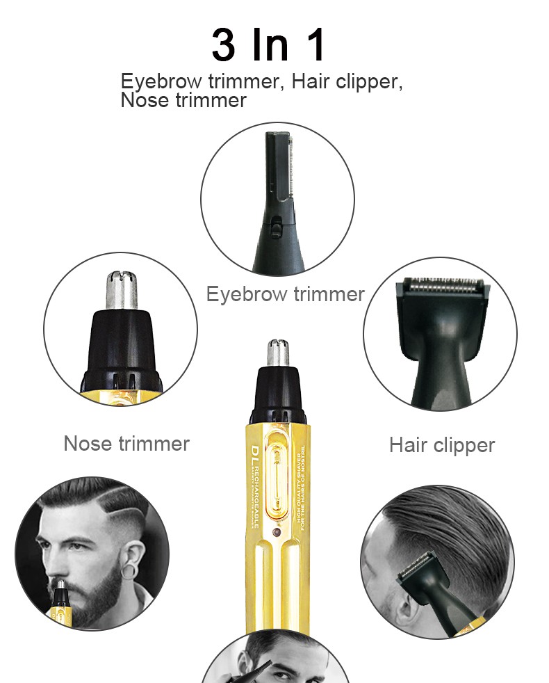DALING Electric Nasal Hair Trimmer DALING-7001 Men's Nasal Hair Cleaning and Shaving Device, rechargeable nasal hair trimmer, wholesale for export detail image 4