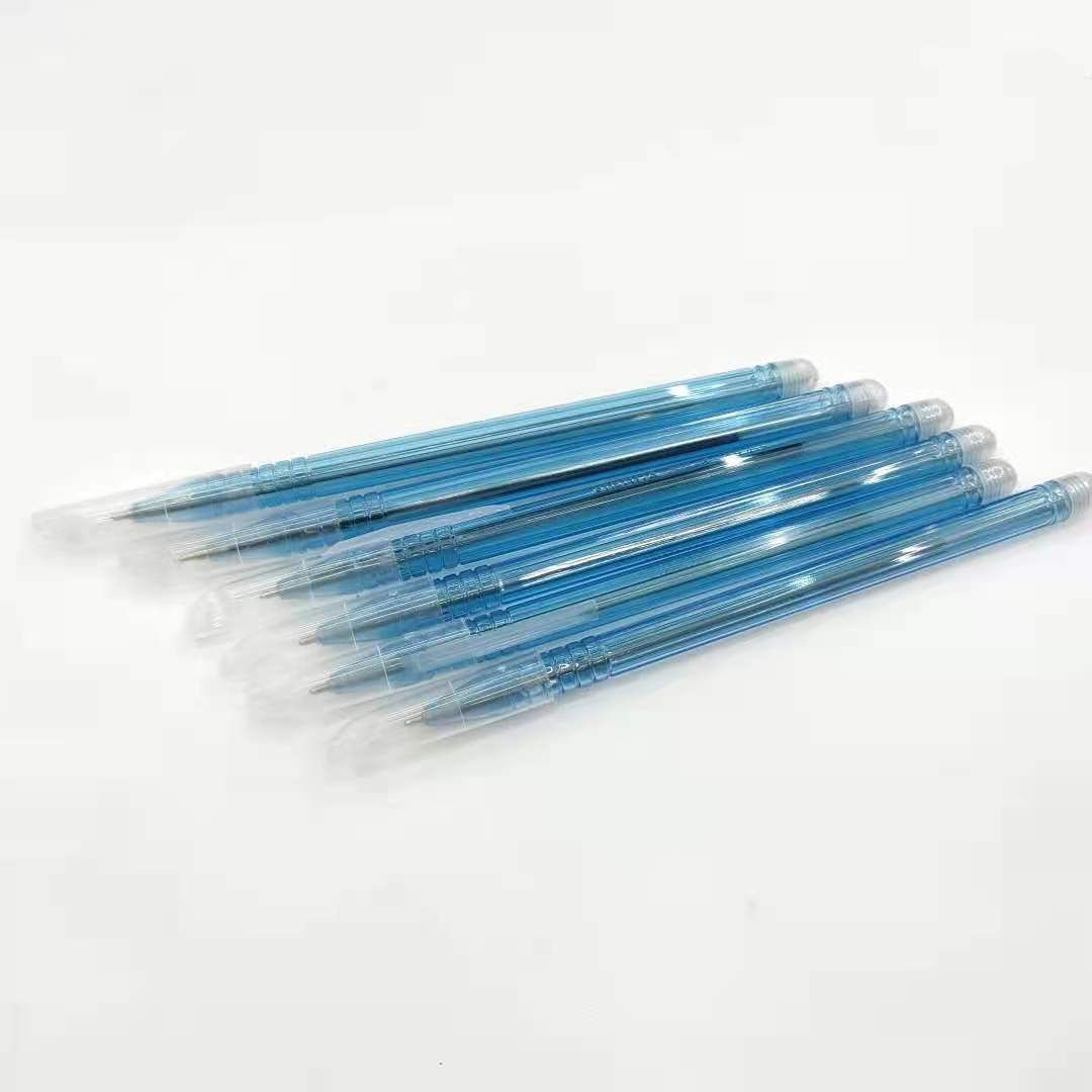 Simple ballpoint pen, plastic blue core ballpoint pen, office supplies, smooth writing Specification image