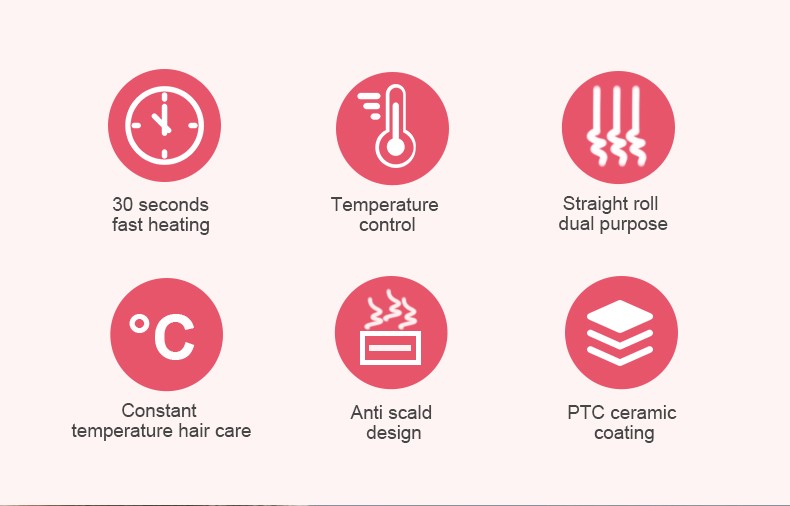 DALING Mini Ceramic Straight Board DALING-5020 is a dual-purpose hair straightener and curling device that won't damage hair, can create bangs, and has a fluffy texture for men. Wholesale for export detail image 2