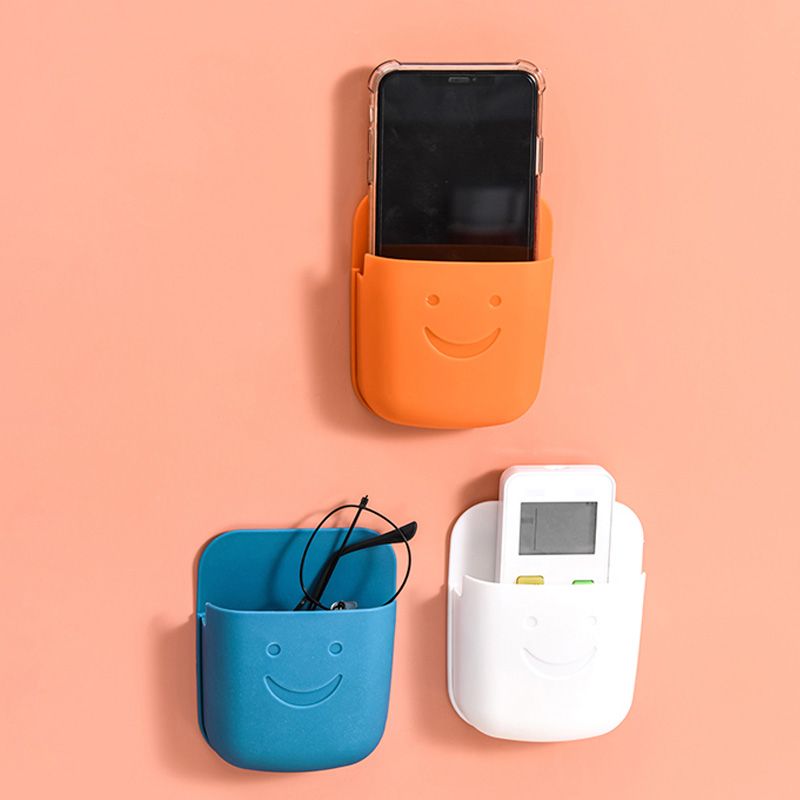 Mobile phone charging rack, remote control storage box, bedside storage, wall-mounted desktop, multi-functional miscellaneous table Application Scenario