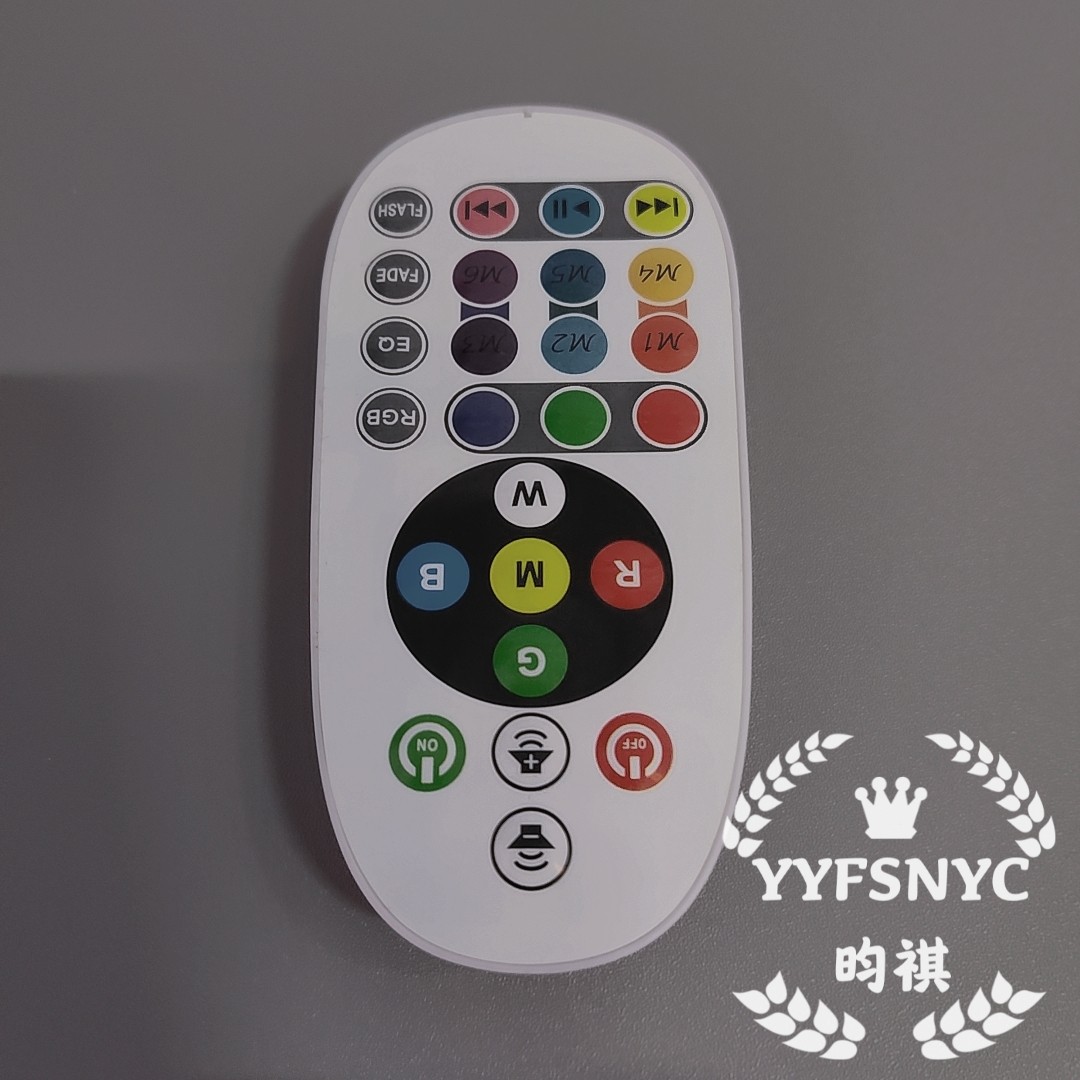 LED新款魔球蓝牙音乐灯 带遥控RGB七彩灯E27螺口灯飞碟灯详情图3