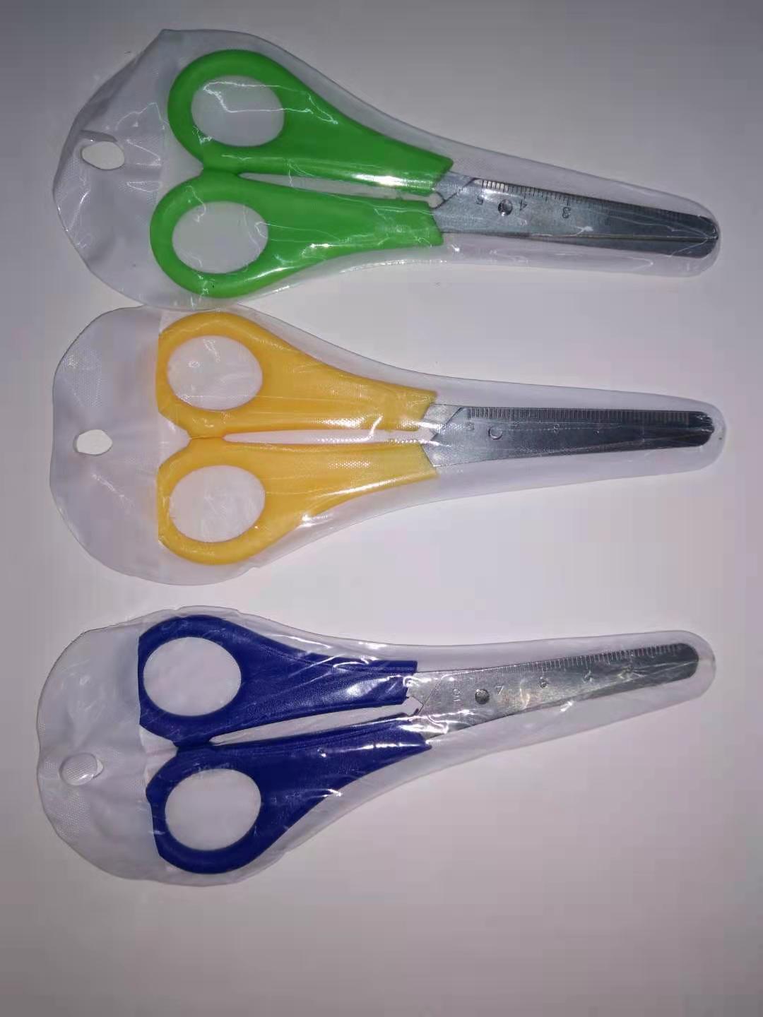 Five-inch cut scissors, office and educational scissors, office stationery, student scissors, children's scissors, student handicraft scissors, sized student scissors, office and cultural desktop supplies, scissors and knives Item Picture