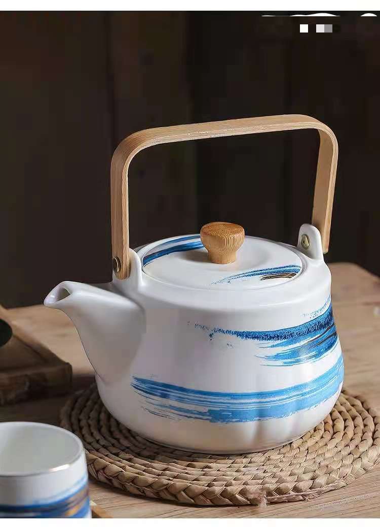 油墨画系列家用茶具套装创意礼品带托盘茶具一壶四杯陶瓷茶具礼盒详情图9
