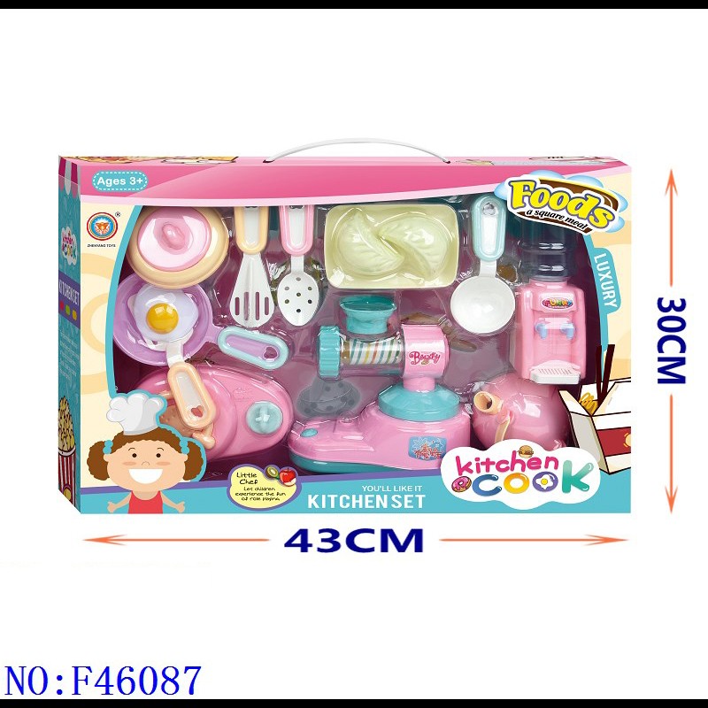 过家家绞肉机套装 餐厨具角色扮演益智仿真男孩女孩厨房玩具跨境专供义乌小商品外贸批发 F46087详情图2