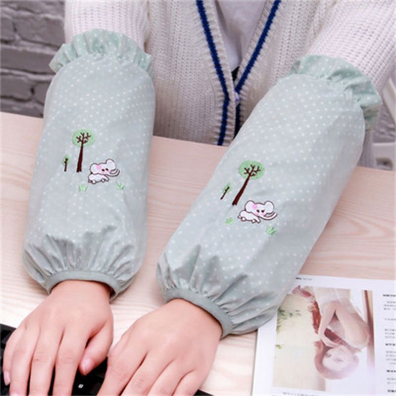 袖哒哒长短款袖套防水防油家用耐磨套袖防脏袖套女厨房手臂套袖1