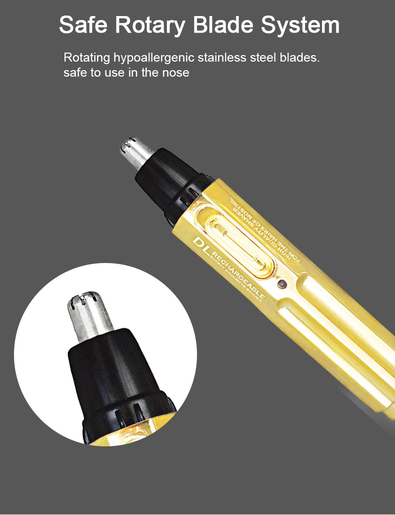 DALING Electric Nasal Hair Trimmer DALING-7001 Men's Nasal Hair Cleaning and Shaving Device, rechargeable nasal hair trimmer, wholesale for export detail image 3