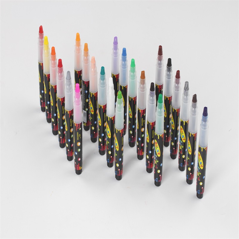  水彩笔是儿童常用的绘画工具，一般是12色、24色、36色、48色，盒装或袋装包装， 笔头一般是圆头、大头、软头三种。详情图14