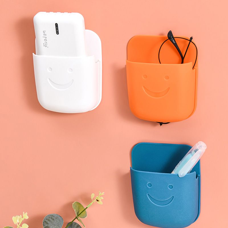 Mobile phone charging rack, remote control storage box, bedside storage, wall-mounted desktop, multi-functional miscellaneous table details Picture