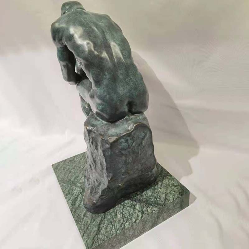 Pure Copper Carving Thinker Office Home Living Room Indoor Copper Decoration Soft Decoration Modern Gifts Gifts Item Picture