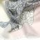 澳洲羊毛/美丽诺围巾/印花围巾白底实物图