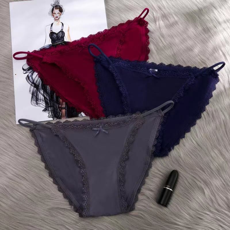 Seamless underwear for women, pure cotton antibacterial graphene mid-waist, all-cotton summer thin skirt for girls, T096 detail image 1